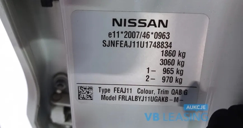 Nissan Qashqai cena 55500 przebieg: 87620, rok produkcji 2016 z Krosno Odrzańskie małe 67